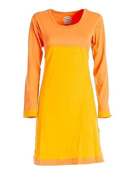 Vishes Jerseykleid Langarm Damen Kleid Longshirt günstig online kaufen