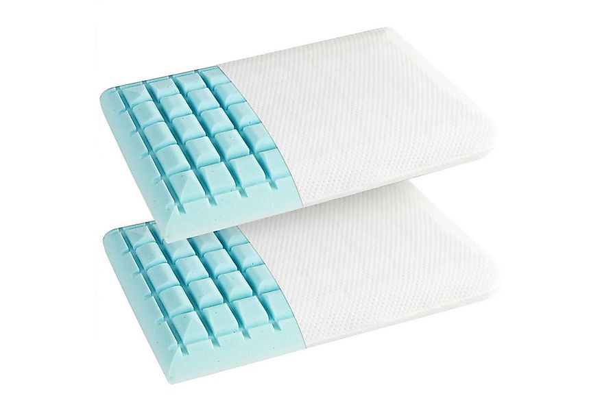 KOMFOTTEU Kopfkissen, 2er Set, ergonomisches Nackenkissen günstig online kaufen