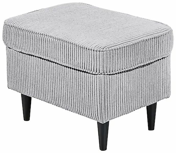 ED EXCITING DESIGN Hocker »Oskar«, mit Massivholzfüßen günstig online kaufen