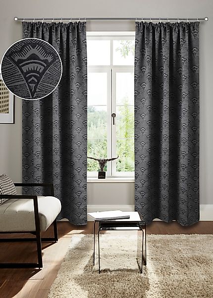 Bruno Banani Verdunkelungsvorhang "Alessio" Kräuselband 1 Stk. tlg. Elegant günstig online kaufen