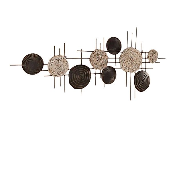 Home-trends24.de Wanddekoobjekt Wanddeko Metall Seegras Wandbild Wandhänger günstig online kaufen