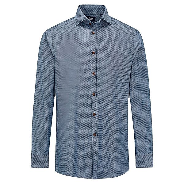 FaÇonnable Casual Cont Garibaldi Rev Print Shirt M Blue günstig online kaufen