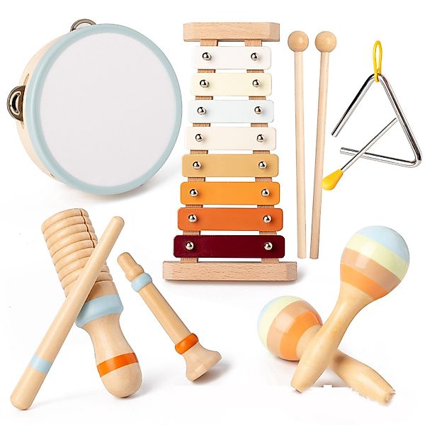 CLTYQ Lernspielzeug Baby Musikinstrumente Montessori-Holzspielzeug für günstig online kaufen