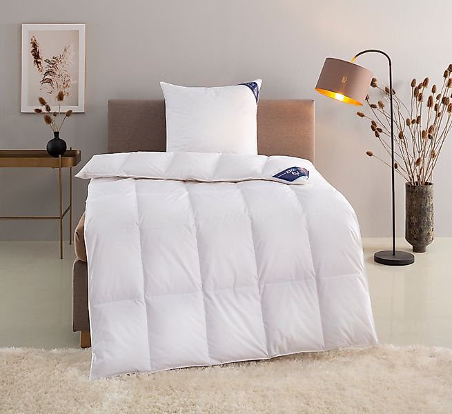 Excellent Daunenbettdecke + 3-Kammer-Kopfkissen Bettdecken-Set Zürich, günstig online kaufen