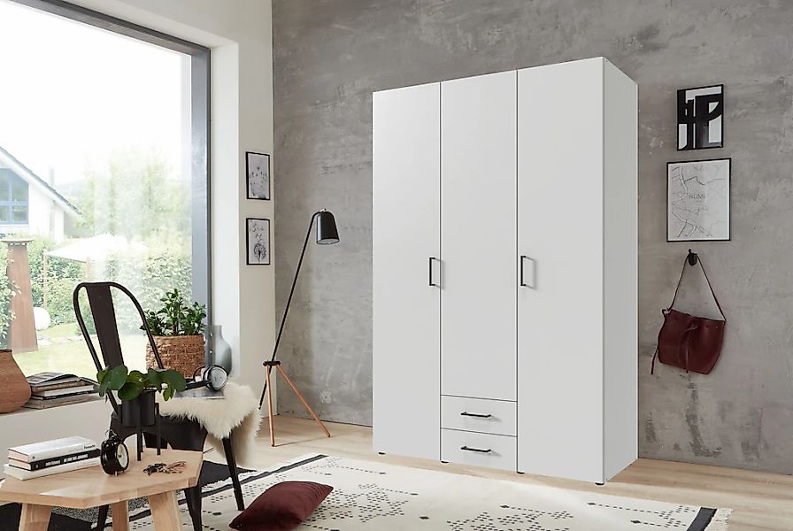 Wimex Drehtürenschrank »Mugano« mit langen oder kurzen Griffen aus Metall, günstig online kaufen