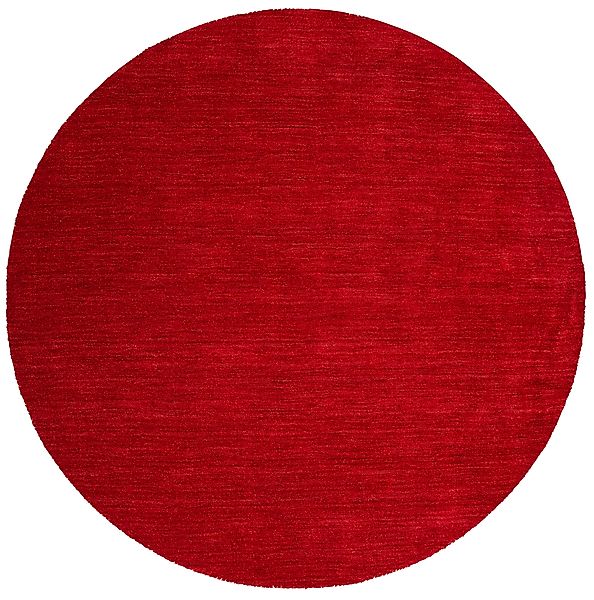 THEKO Wollteppich Gabbeh Uni, Handweb Teppich, günstig online kaufen