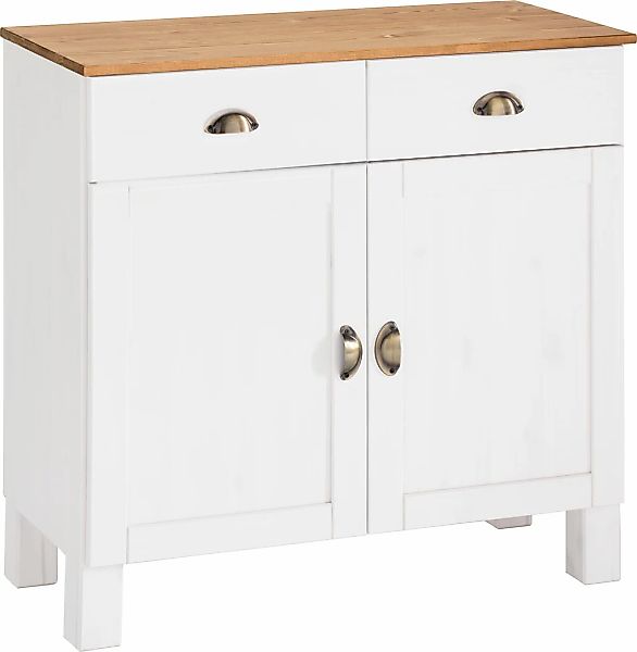 Home affaire Unterschrank »Oslo« 85 cm breit, 38 cm tief, als Sideboard nut günstig online kaufen