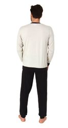 Normann Pyjama Langer Herren Frottee Schlafanzug günstig online kaufen