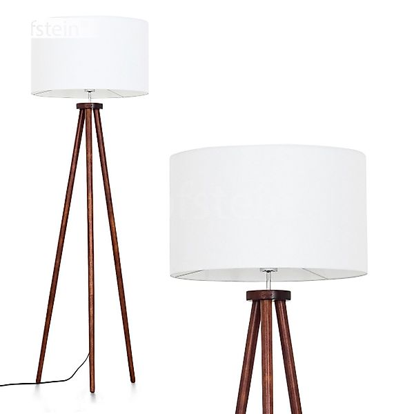 hofstein Stehlampe Stehlampe aus Holz/Stoff in günstig online kaufen