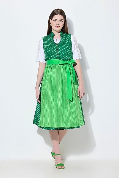 Ulla Popken Dirndl Dirndl Stehkragen Schmuckknöpfe ärmellos günstig online kaufen