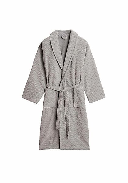 Gant Bademantel "Bademantel JACQUARD HERRINGBONE ROBE 1er Pack" 1 Stk. günstig online kaufen