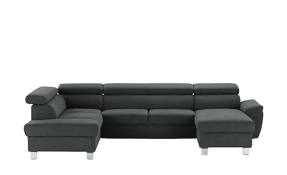 uno Wohnlandschaft aus Mikrofaser Avola ¦ blau ¦ Maße (cm): B: 318 H: 90 T: günstig online kaufen