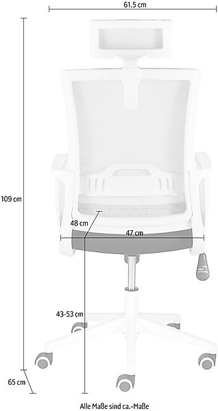 Mayer Sitzmöbel Bürostuhl, Polyester, "mySTUDIO" günstig online kaufen