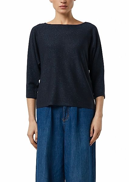Comma 3/4 Arm-Pullover mit Glitzer-Details günstig online kaufen