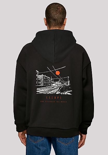 F4NT4STIC Kapuzenpullover "Escape Discover the World Town Train Station", P günstig online kaufen