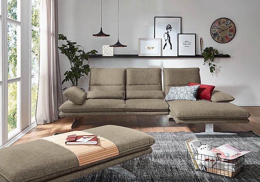 W.SCHILLIG Ecksofa "broadway, Designsofa mit tollem Sitzkomfort, L-Form", S günstig online kaufen