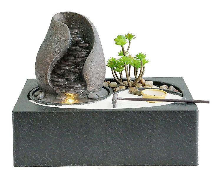 Dehner Zimmerbrunnen Landskap m. LED/Pumpe, 229 günstig online kaufen