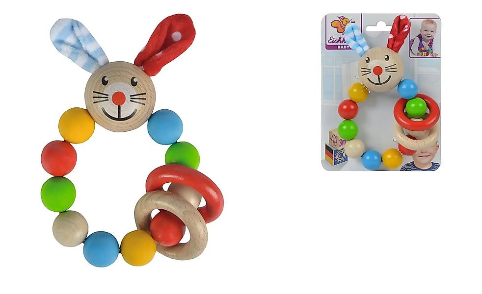 Eichhorn Holzgreifling Hase  Heros ¦ mehrfarbig ¦ Massivholz Baby > Spielen günstig online kaufen