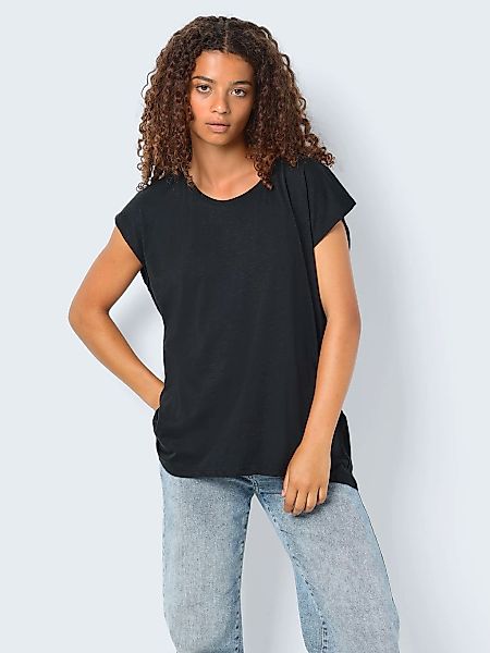 Noisy may Kurzarmshirt "NMMATHILDE S/S LOOSE LONG TOP FWD NOOS" günstig online kaufen