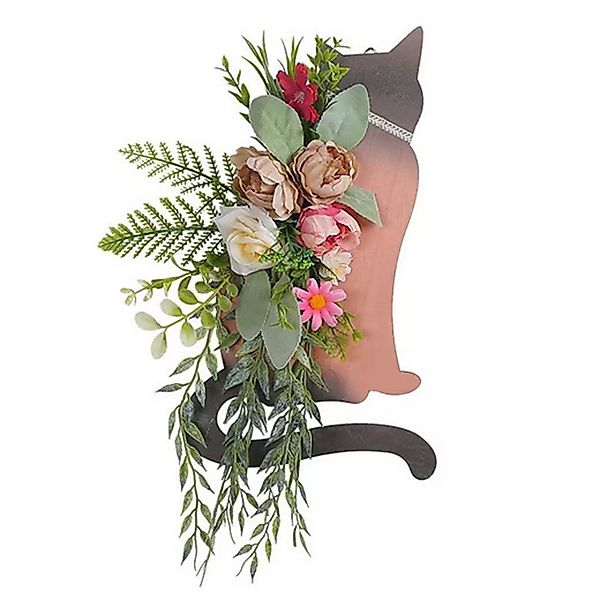 FUROKOY Dekokranz Katze Holz Plaque Kreative günstig online kaufen