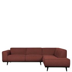Ecksofa in Kastanienfarben Boucle 45 cm Sitzhöhe günstig online kaufen