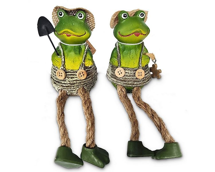 matches21 HOME & HOBBY Dekofigur Frösche Kantenhocker 2er Set je 18 cm (1 S günstig online kaufen
