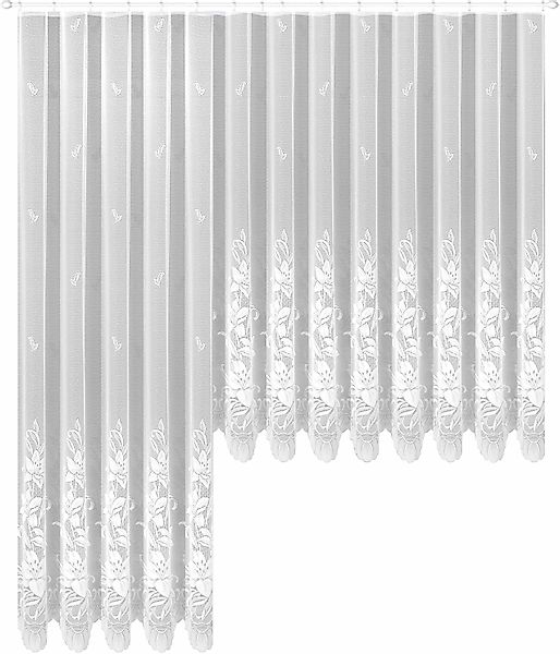 Weckbrodt Gardine "Wismar" Kräuselband 1 Stk. tlg. Jacquard, strukturiert, günstig online kaufen