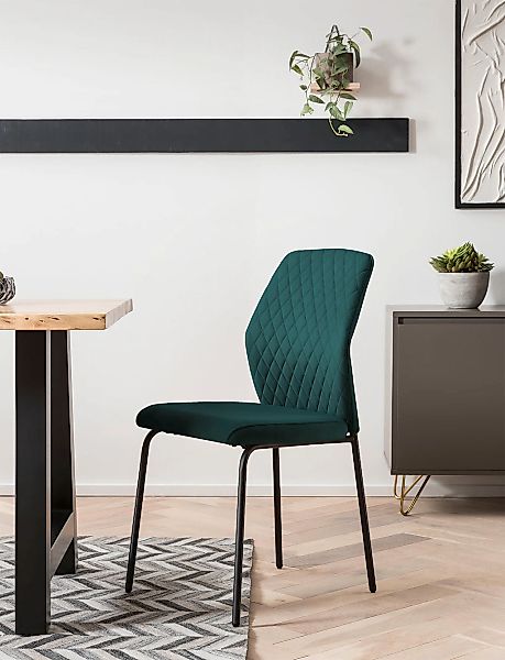 SalesFever 4-Fußstuhl "Esszimmerstuhl mit elegantem Stil" (Set) 2 Stk.2er S günstig online kaufen