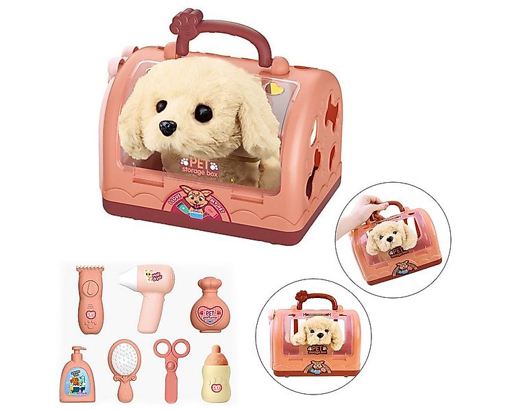 Welikera Kuscheltier Interaktiver Plüschhund mit Leine, läuft, bellt & wede günstig online kaufen