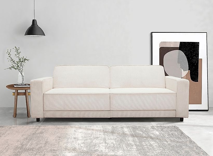 Dorel Home 3-Sitzer "ALLIE Schlafsofa 225 cm" Bett-Funktion (108/190cm), tr günstig online kaufen