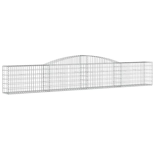 vidaXL Gabionen mit Hochbogen 6 Stk 400x30x60/80 cm Eisen 1669133 günstig online kaufen