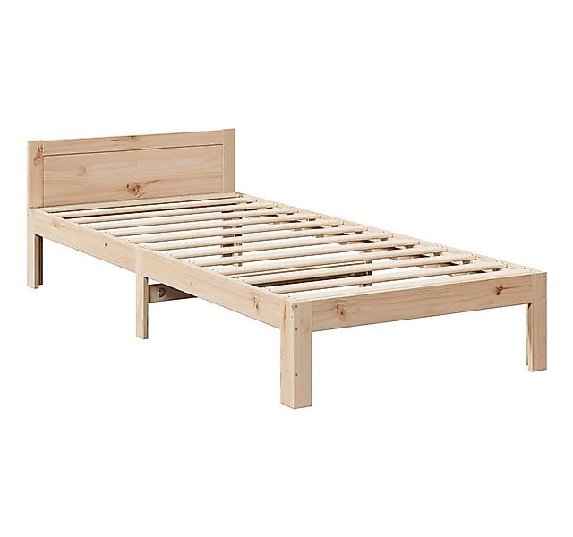vidaXL Bett Massivholzbett ohne Matratze 90x200 Kiefernholz günstig online kaufen