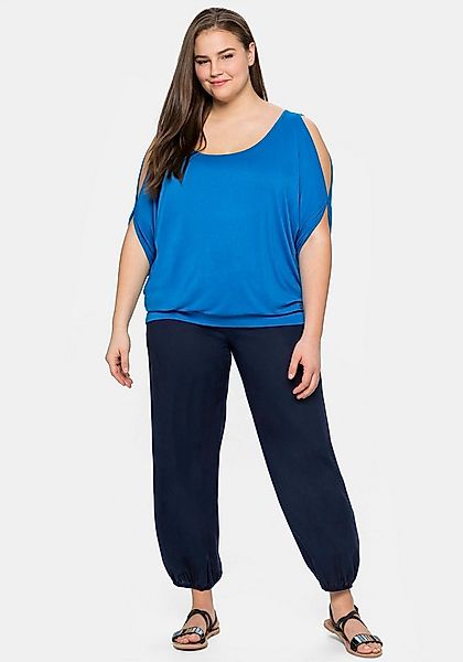 Sheego Jerseyhose Schlupfhose . mit breitem, elastischen Bund günstig online kaufen