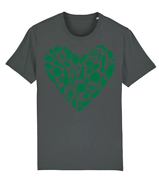 Vegetarisches Herz · Männer Bio T-Shirt Stanley Stella 2.0 günstig online kaufen