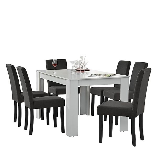 en.casa Essgruppe, (Set, 7-tlg., Esstisch mit günstig online kaufen