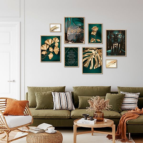 ARTFAVES Bilder-Collage Poster Set - GOLDEN günstig online kaufen