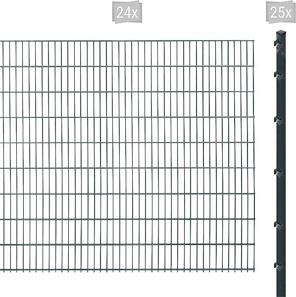 Arvotec Doppelstabmattenzaun "ESSENTIAL 183 zum Einbetonieren", Zaunhöhe 18 günstig online kaufen