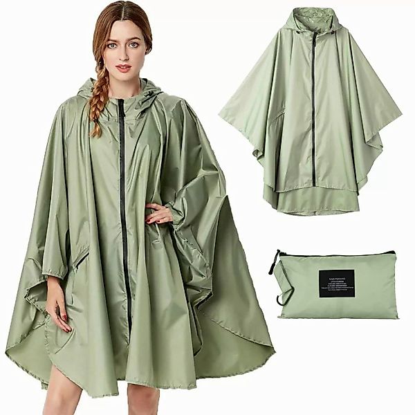 ZEUOPQ Regenmantel Regenmantel Durchsichtiger Regenponcho Wasserdicht günstig online kaufen
