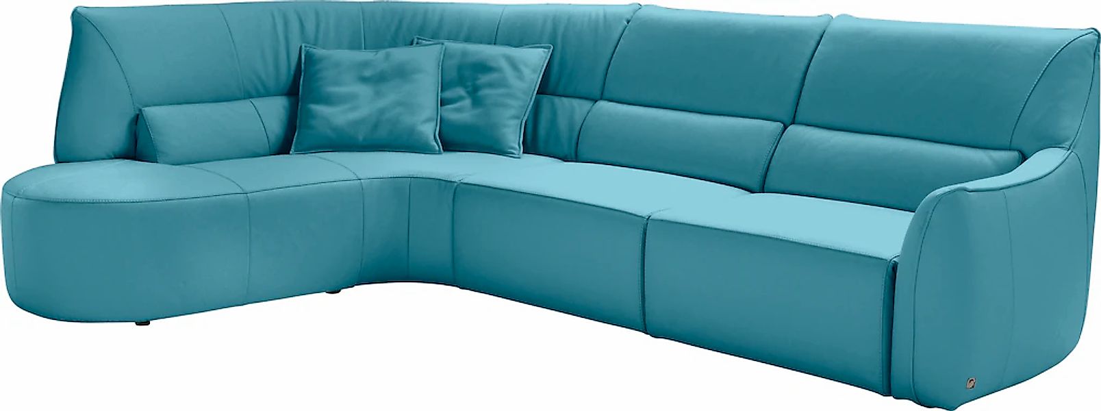 Egoitaliano Ecksofa "Puffy, extravagant & edel, Retro Designsofa, hoher Sit günstig online kaufen