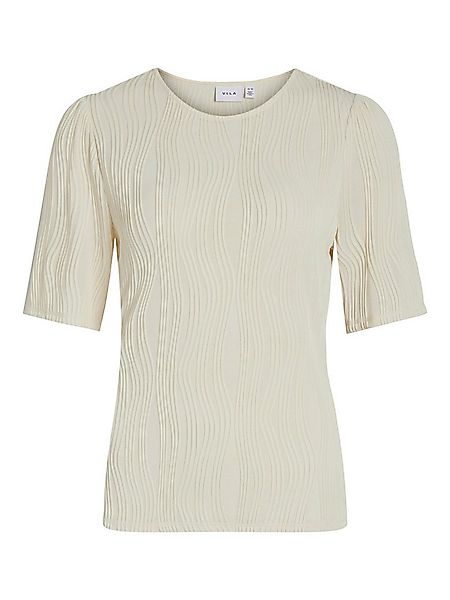Vila T-Shirt mit Strukturmuster und halblangen Ärmeln VINIRA O-NECK PUFF 2/ günstig online kaufen