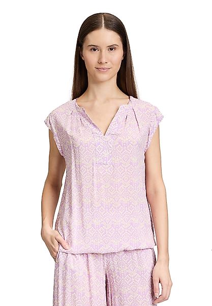 Cartoon Schlupfbluse Cartoon Casual-Bluse mit Muster günstig online kaufen