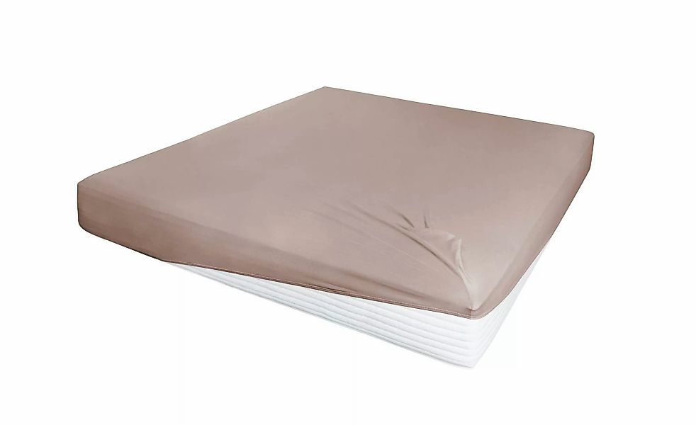 Jersey-Elastan Boxspringlaken   ¦ braun ¦ Maße (cm): B: 100 H: 28 T: 28.0 B günstig online kaufen