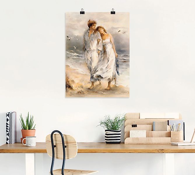 Artland Wandbild "Verliebt", Paar, (1 St.), als Leinwandbild, Poster, Wanda günstig online kaufen