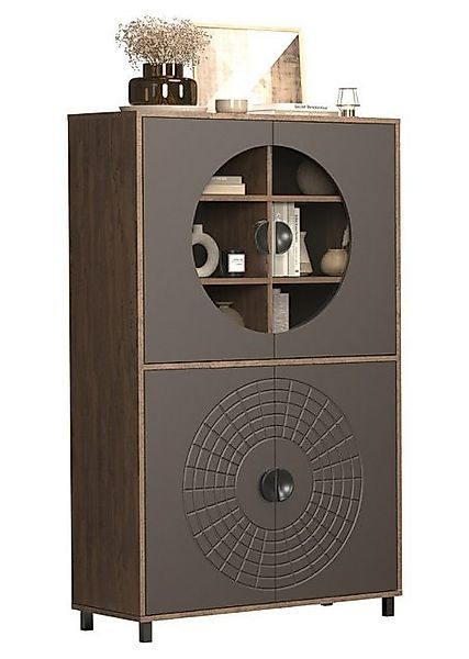 trendteam Vitrine Vitrine Fusion, Rostoptik Rusty Flow / Perlbronze (no-Set günstig online kaufen