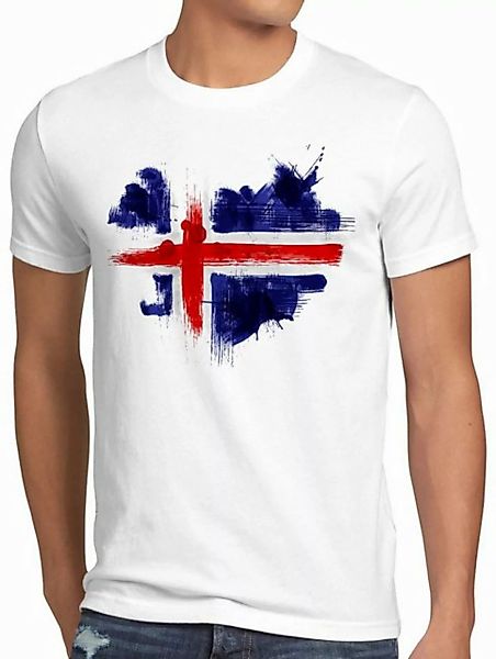 style3 T-Shirt Flagge Island Fußball Sport Iceland WM EM Fahne günstig online kaufen