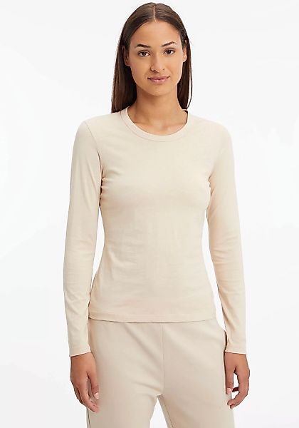 Calvin Klein Langarmshirt SMOOTH COTTON CREW NECK TEE LS mit Runhalsausschn günstig online kaufen