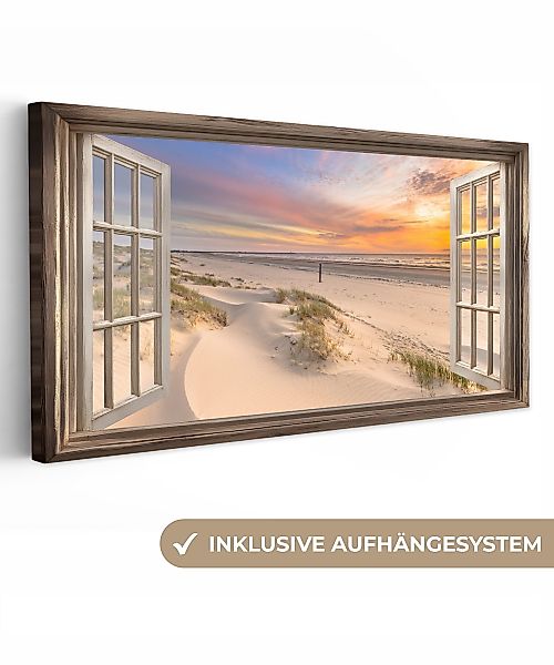 OneMillionCanvasses® Leinwandbild Panorama Aussicht - Strand günstig online kaufen