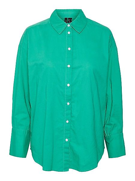 VERO MODA Lange Ärmelbündchen Hemd Damen Grün günstig online kaufen