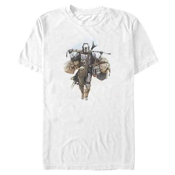 Star Wars - The Mandalorian - Mando & Child Walking Mando - Männer T-Shirt günstig online kaufen