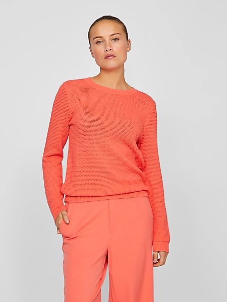 Vila Rundhalspullover VIDalo (1-tlg) Plain/ohne Details günstig online kaufen